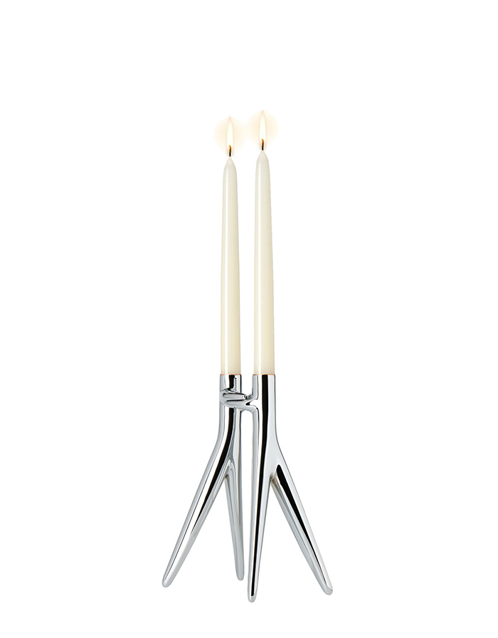 Bougeoir chrome