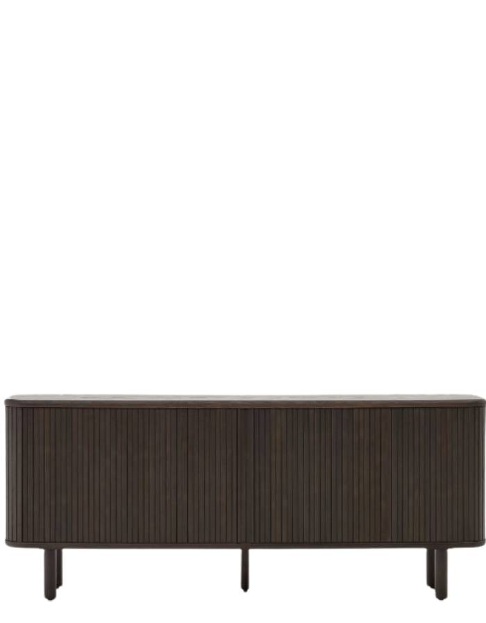 BUFFET MAILEN 2 PORTES EN PLACAGE DE FRENE AVEC FINITION FONCEE