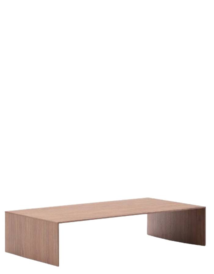 Table basse Litto en placage de noyer 140 x 70 cm