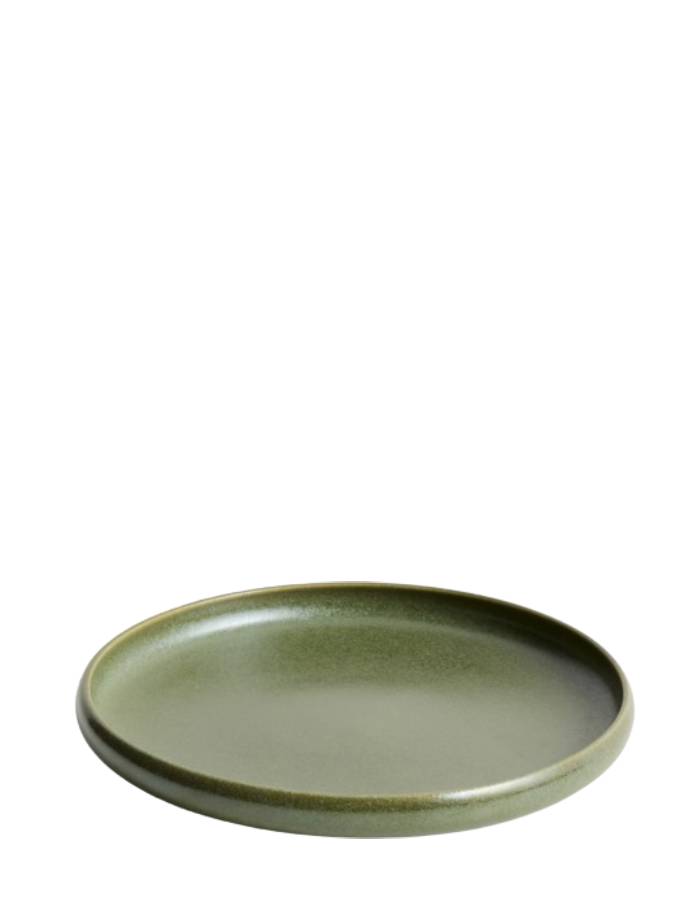 ASSIETTE PLATE UILO EN CERAMIQUE VERTE