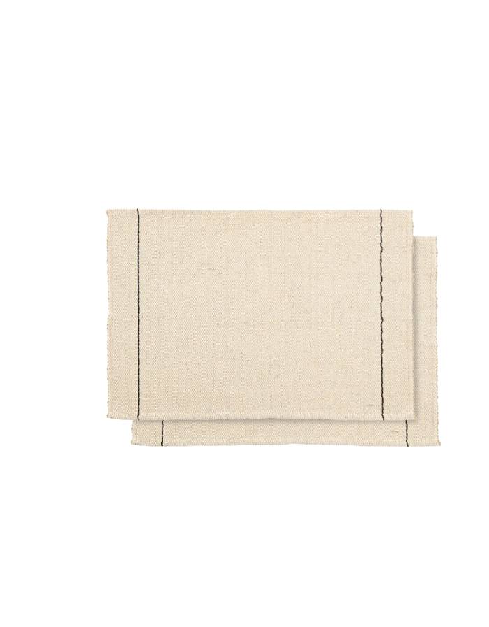 LOT DE 2 SETS DE TABLE LUNEL EN JUTE 50 X 35 CM
