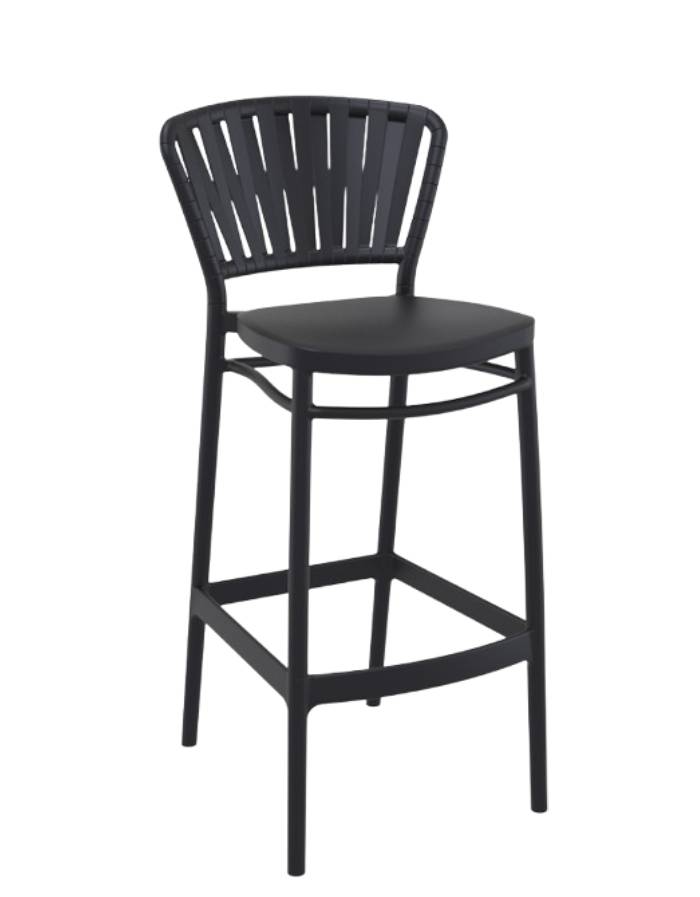 PORTOFINO TABOURET DE BAR NOIR