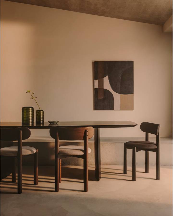 TABLE LITTO EN DM LAQUE NOIRE 240 X 100 CM