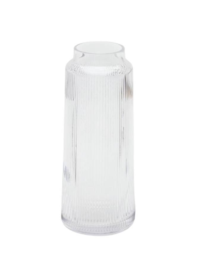 CLAUDIA Vase  en verre transparent 30 cm
